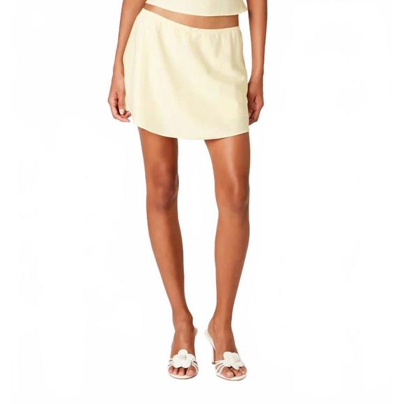 NIA Pants - NEW NIA pull on flowy mini skort in yellow